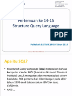 Basis Data - SQL - Sesi14-15