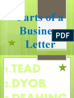 Parts of A Business Letter