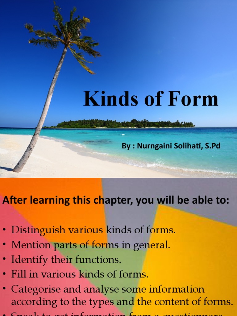 Kinds of Forms PDF