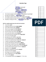 Negative Questions-Questions Tags (Homework)