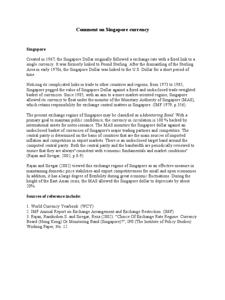 Currency | PDF | Fixed Exchange Rate System | International Finance