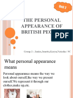 The Personal Appearance of British People: Unit 2