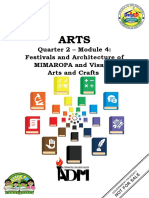 Arts7 - q2 - Mod4 - Festivals and Architecture of MIMAROPA and Visayas