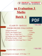 Maths Batch 1 Online Evaluation 3