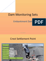 Dam monitoring instrument installation and measurement details