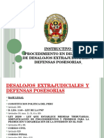 Instructivo Desalojos Extrajudiciales y Defensas Posesorias