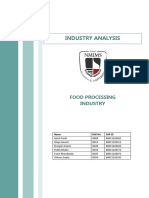 Food Processing Industry - Cost Analysis