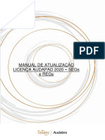 Manual Atualização Licença Audapad 2021 Segs Regs