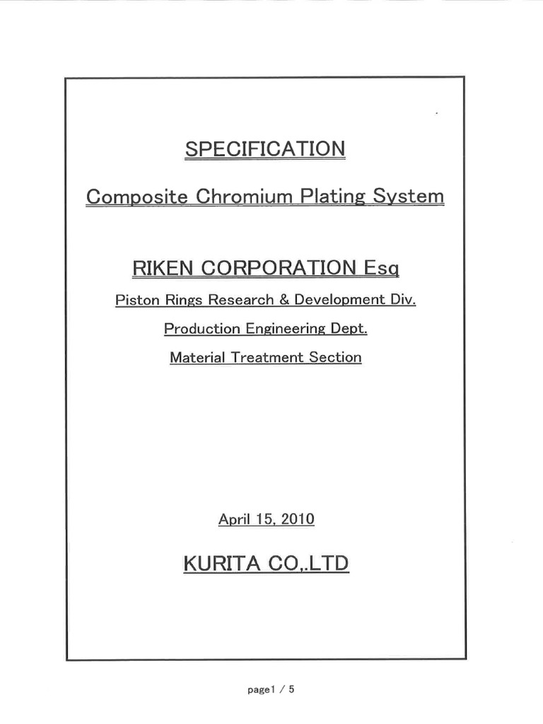 CPC Specifications | PDF