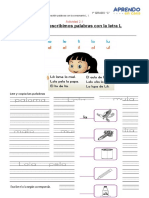 Leemos y Escribimos Palabras Con L PDF