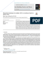 Hierarchical Planning For Multiple AGVs in Warehouse Based On Global Vision