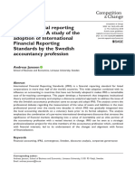 Global Financial Reporting Convergence: A Study of The Adoption of International Financial Reporting Standards by The Swedish Accountancy Profession