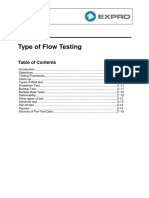 Section 2-Type of Flow Testing