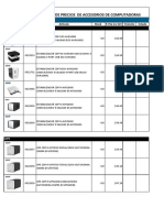 Lista de Precios de Accesorios de Computadoras: Estabilizador