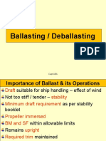 Ballasting / Deballasting: Capt - ABA