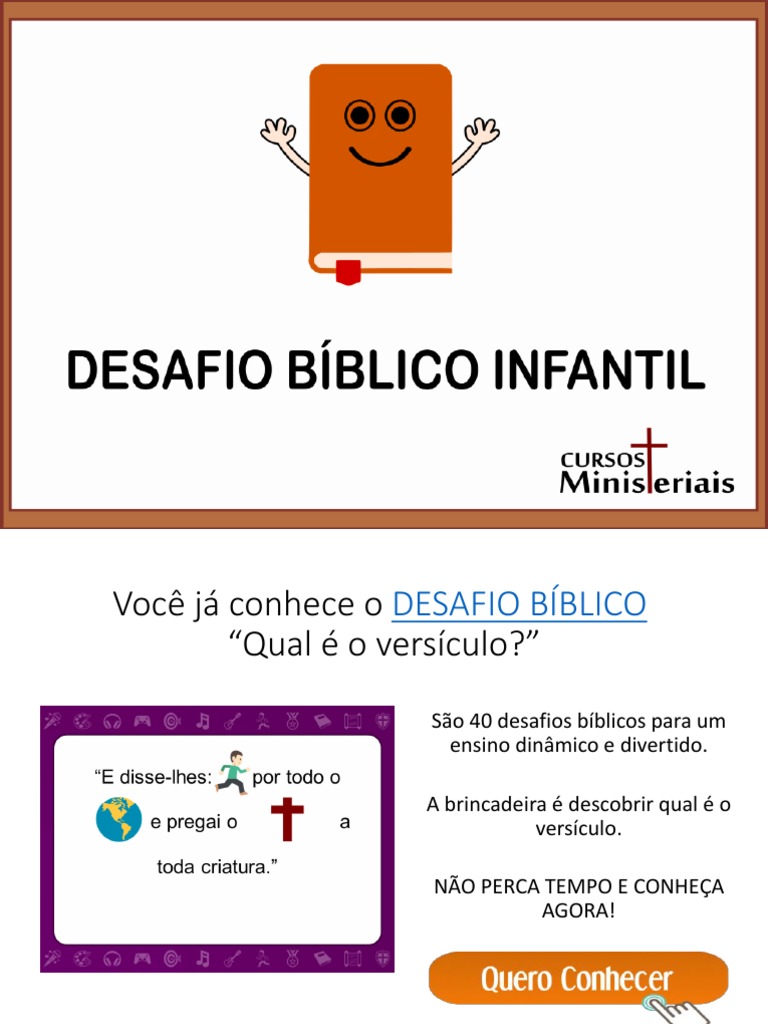Atividades Bíblicas Infantis - Desvende o Enigma | PDF