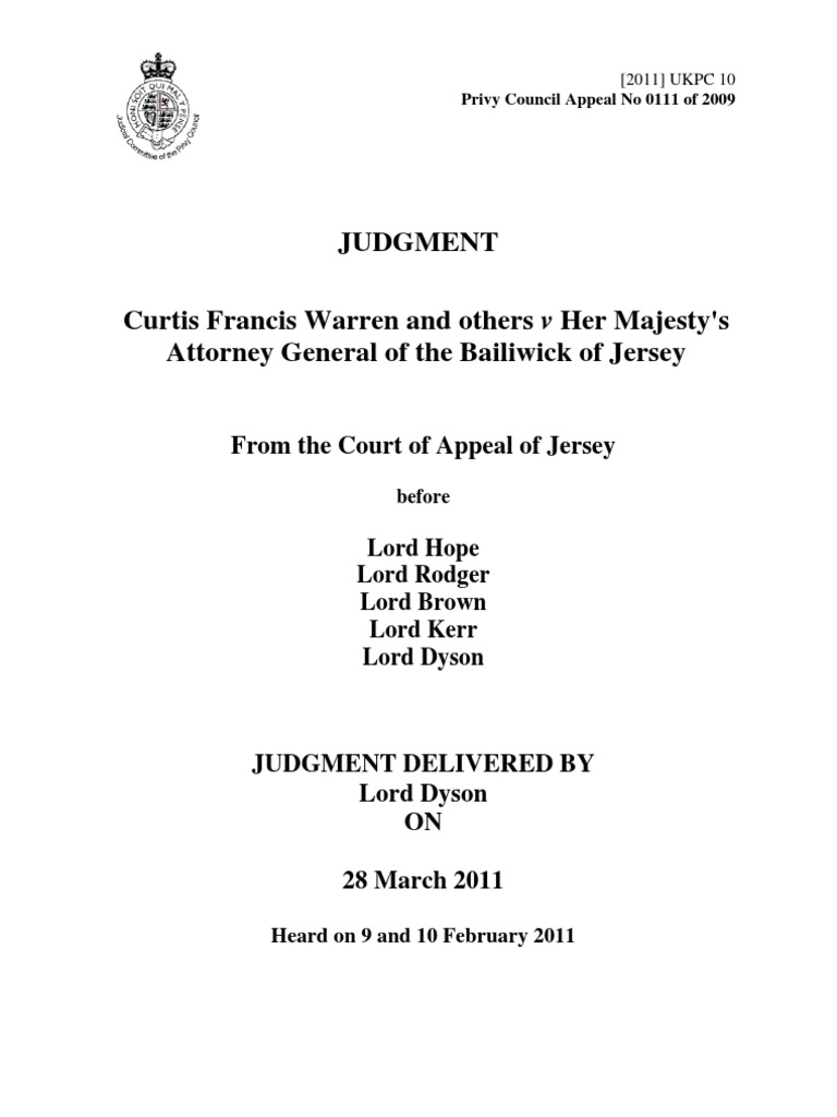 Curtis Warren Case Judgement PDF Judgment (Law) Prosecutor