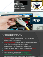 Pulse Oximetry: Speaker: DR Uma Mandal Moderator: DR Debashish Ghosh