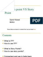 Function Point VS Story Point: Samir Khanal Bgsu