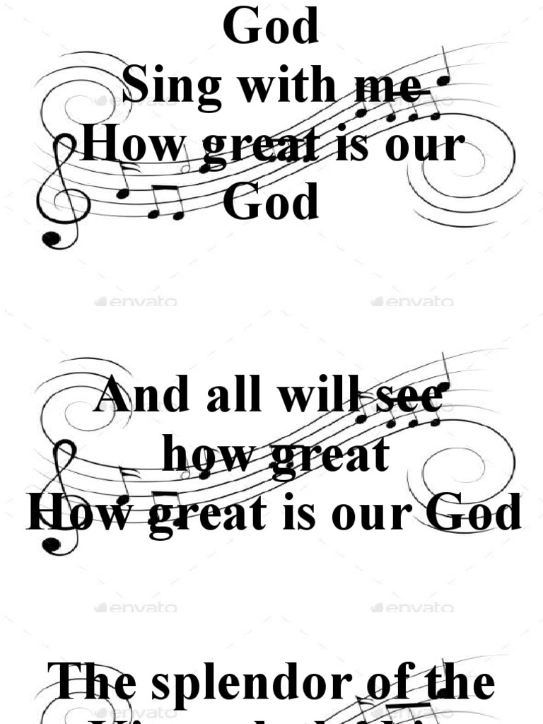 How Great Is Our God and Thou Art | PDF | Grace In Christianity | Jesus
