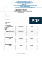 Formulir Pendaftaran Ketua Cabang