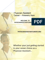 Physician Assistant Career - Answers Here: Welcome To
