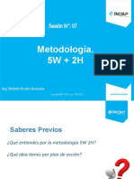 Sesión 7 - Metodologías (5w 2h)