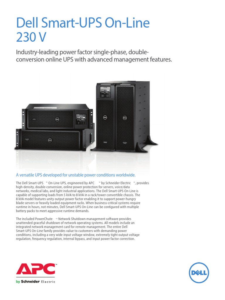 Dell UPS SRT 8000 VA RM 230V 60U | PDF | Computer Science ...
