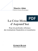 Allais Maurice - La Crise Mondiale Aujourd'Hui