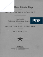 Bulletin de L'institut Royal Colonial Belge 1938-1, PDF, Rencontre