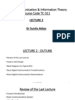 Digital Communication & Information Theory Course Code TC-311