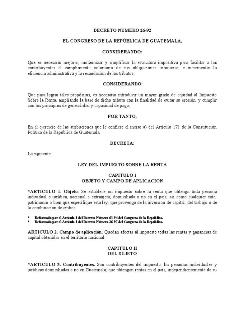 Ley Del Isr | PDF | Depreciación | Impuesto sobre la renta