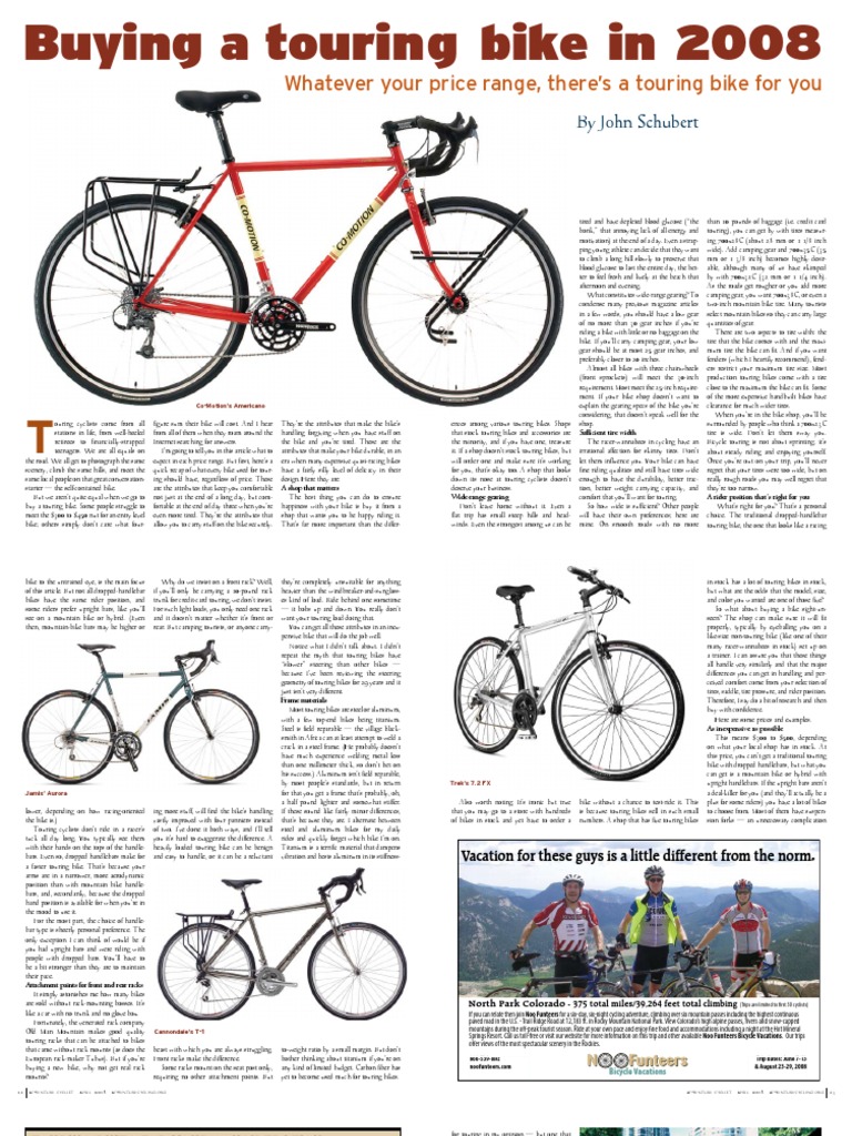 2008TouringBikeGuide | Land Transport | Human Powered Transport