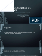 Presentacion Sobre El Panel de Control