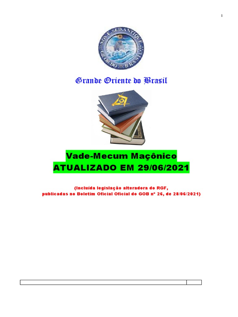 Grande Oriente do Brasil - Biblioteca Virtual do GOB – Destaque da