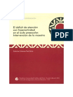 SerieCuadernosCISE_5_El déficit de atención con hiperactividad en el aula preescolar- Intervención de la maestra