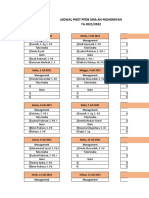 Jadwal Piket Liburan