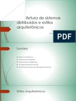 Arquitetura de Sistemas Distribuídos e Estilos Arquitetônicos