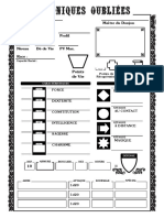 COF Fiche de Perso Dynamique Old-School Avec PR Et PM