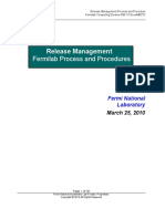 Fermilab Release Management Combined Process and Procedures Version 1.0 Docdb3737