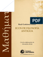 Ecos de filosofía antigua