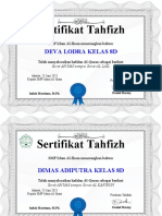 Certificate-Tahfizh Kak Danil 8D1