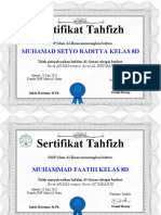 Certificate-Tahfizh Kak Danil 8D3