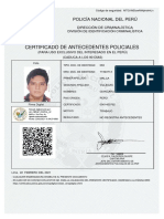Certificado Antecedentes Penales Malca Villegas