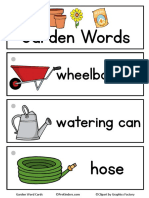 Garden Words: Wheelbarrow Watering Can