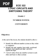 Logic Circuits and Switching Theory: Number System Conversion