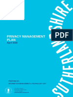 Privacy Management Plan