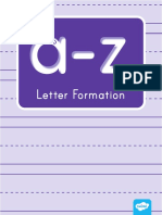 Letter Formation Activity Sheets