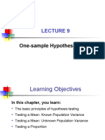 One-Sample Hypothesis Tests