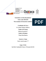 INFORME de PRACTICAS. Matemáticas. 